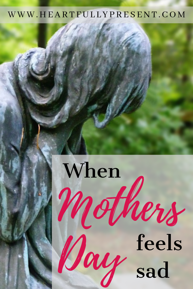 Mothers Day is hard|Mothers Day feels sad|crying woman statue