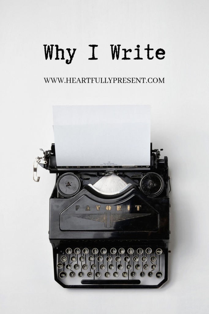 Why I Write | typewriter and blank paper | find your purpose